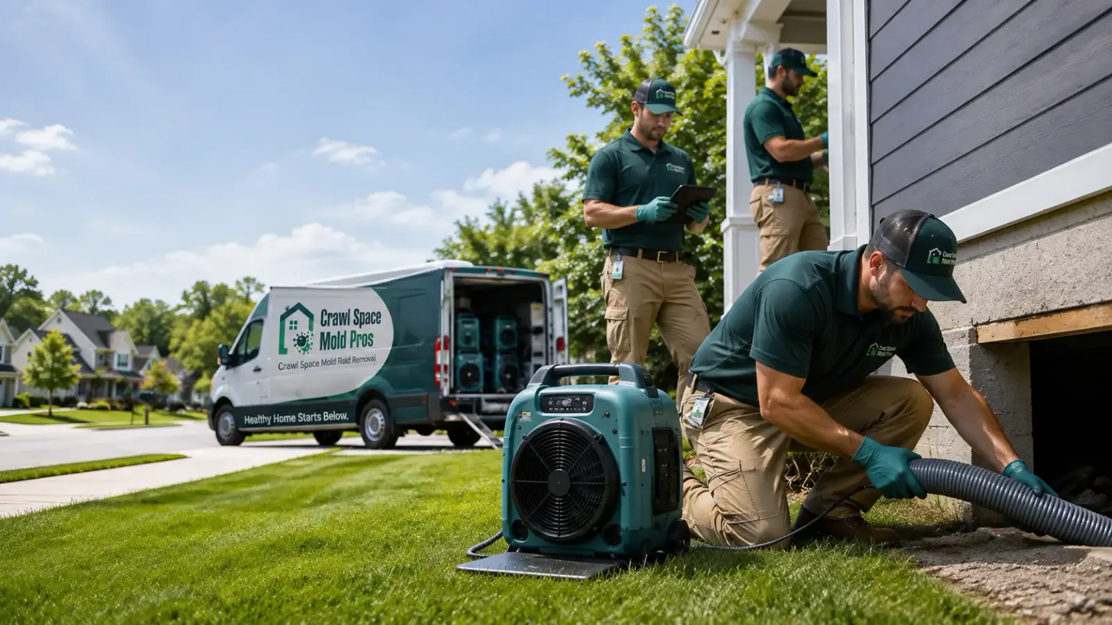 Crawl Space Mold Removal in Maynard, MA